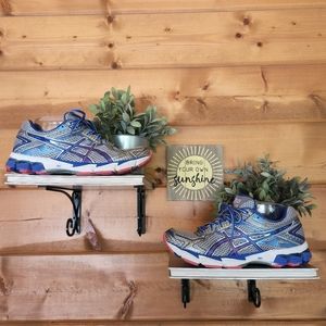 Asics 💜 Women Gel Gt 1000 T3R5N Running Shoes Sneakers Leather Blue Pink Gray 9